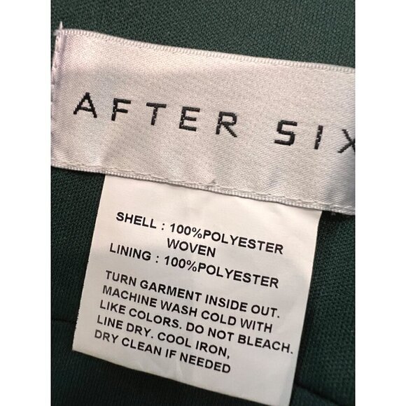 New AFTER SIX Size 14-R High-Neck Open-Back Maxi Dress With Scarf Tie *Defect* - Picture 11 of 12